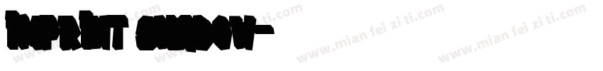 Imprint Shadow字体转换